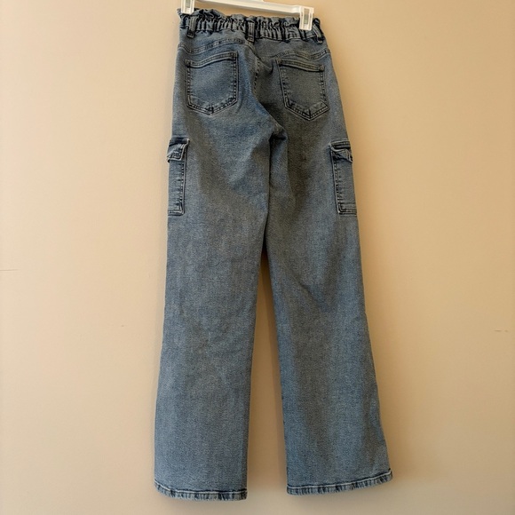 Toni Wanhill Light Wash Cargo Jeans US 2–4 Straight Leg Made in Turkey - Picture 2 of 4
